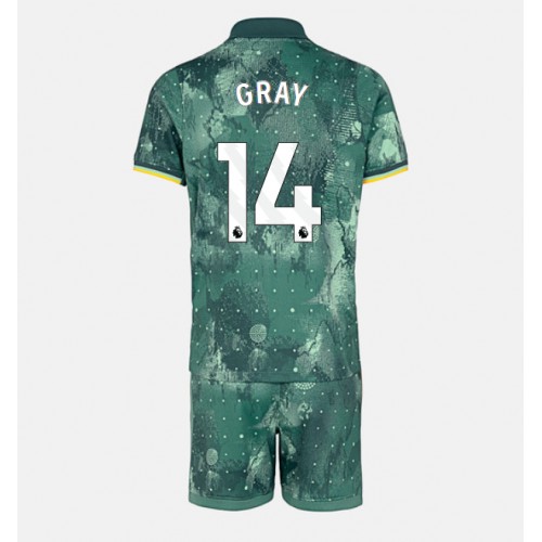 Dres Tottenham Hotspur Archie Gray #14 Rezervni za djecu 2024-25 Kratak Rukav (+ kratke hlače)